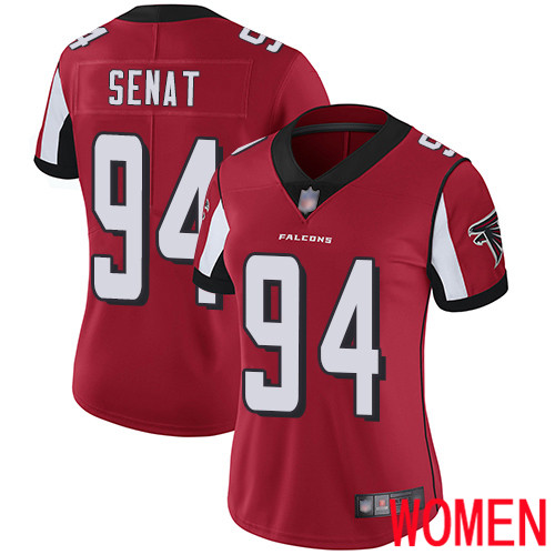 Atlanta Falcons Limited Red Women Deadrin Senat Home Jersey NFL Football #94 Vapor Untouchable->youth nfl jersey->Youth Jersey